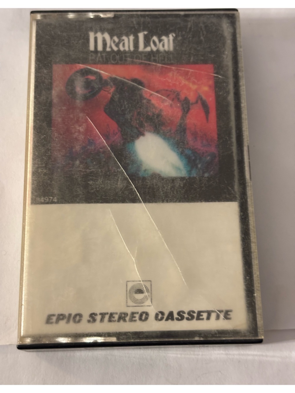 Meatloaf Bat Out of Hell Cassette Tape - Black/White